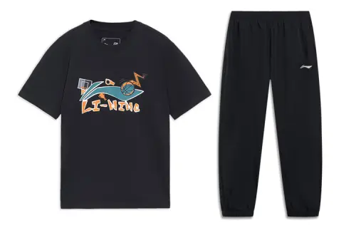 Li Ning Casual Sportswear Men's Crew Neck Moderate