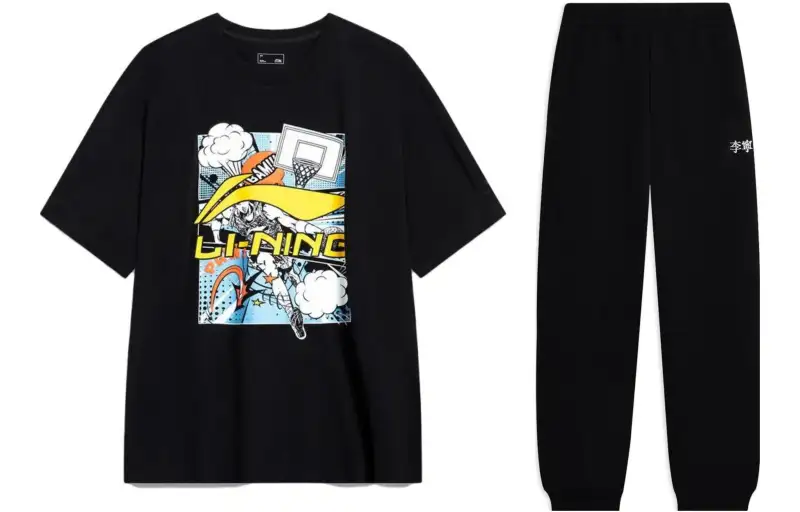 Li Ning Casual Sportswear Men's Crew Neck Moderate