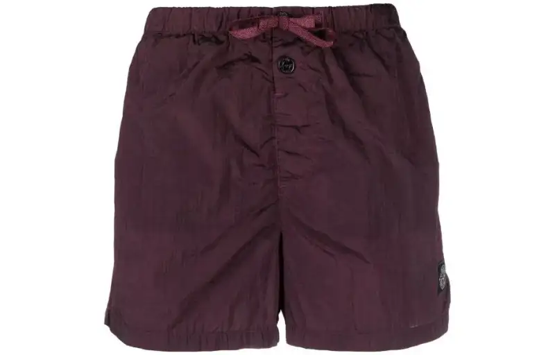 STONE ISLAND Swimming Shorts Men's Burgundy Moderate