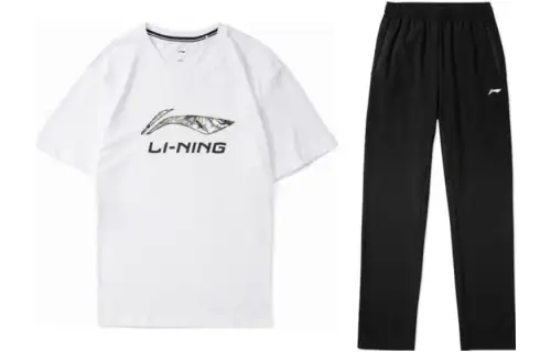 Li Ning Casual Sportswear Men's Crew Neck Moderate
