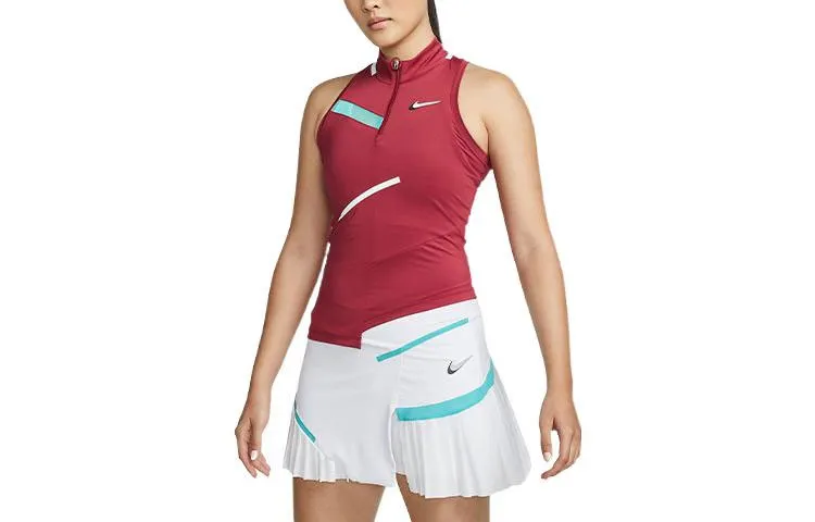 Nike Tank Tops Women's Red Moderate Nipped-in Waist