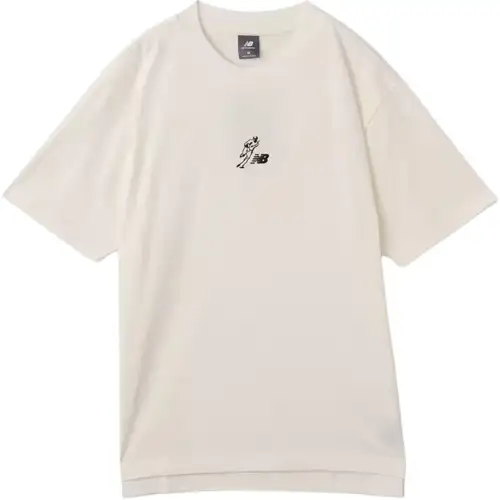 New Balance SS25 Baseball Crew Neck T Shirt Unisex White