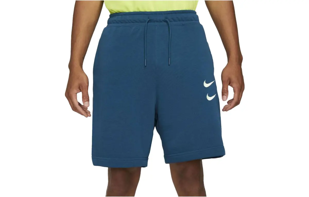 Nike Swoosh French Terry Short Casual Shorts Men's Peacock Green
