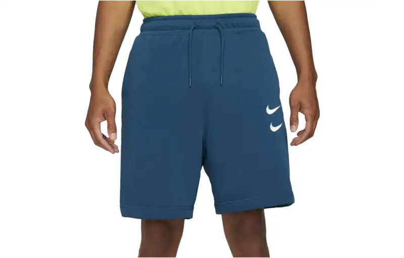 Nike Swoosh French Terry Short Casual Shorts Men's Peacock Green