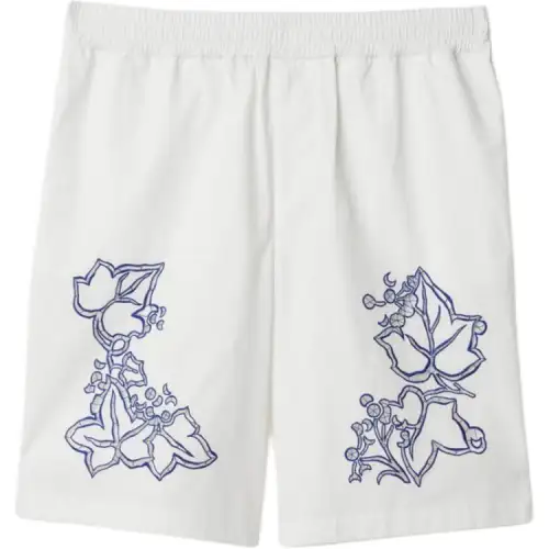 Burberry Casual Shorts Men's Chalk White