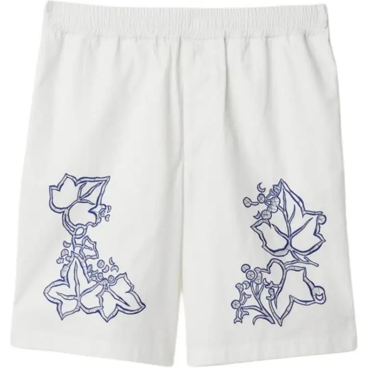 Burberry Casual Shorts Men's Chalk White