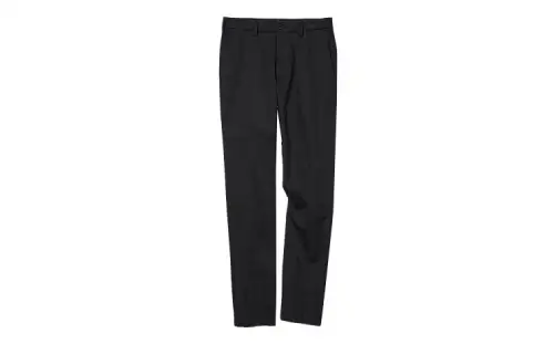 UNIQLO Casual Pants Unisex Black Moderate Straight Fit Pants