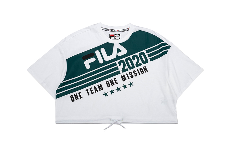 Женская футболка Fila FUSION (белая) — фото 1