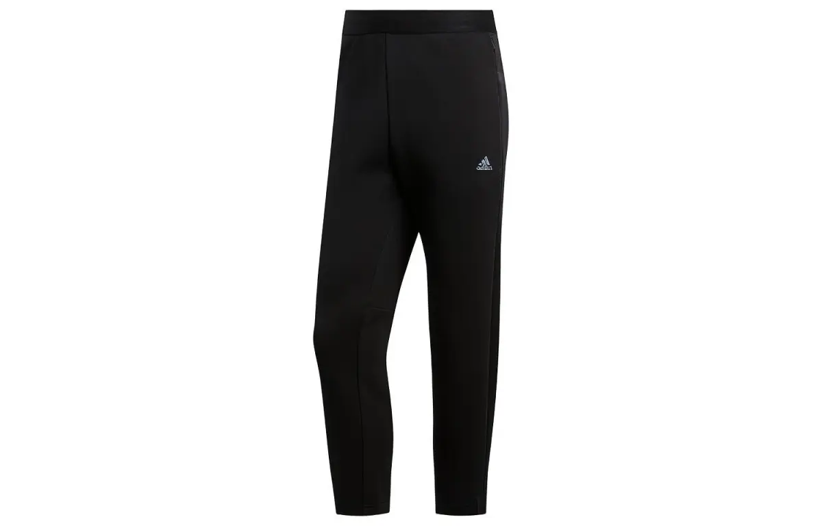 Adidas Sports Pants Men's Black Moderate Cuffed Pants