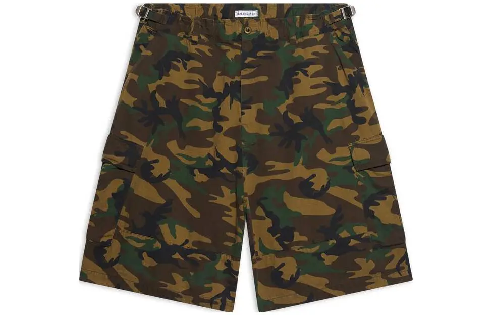 Balenciaga Casual Shorts Men's Dark Green