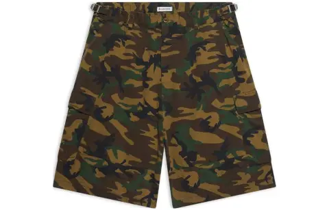 Balenciaga Casual Shorts Men's Dark Green