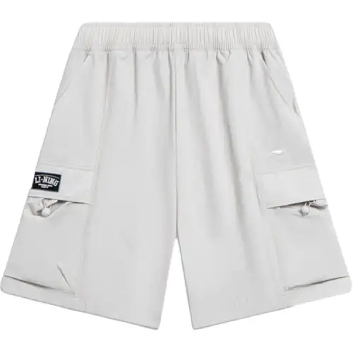 Li Ning Sports Life Collection Casual Shorts Men's Light Smoke Gray