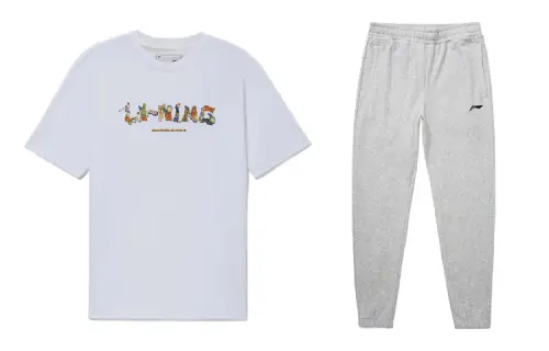 Li Ning Casual Sportswear Men's Crew Neck Moderate