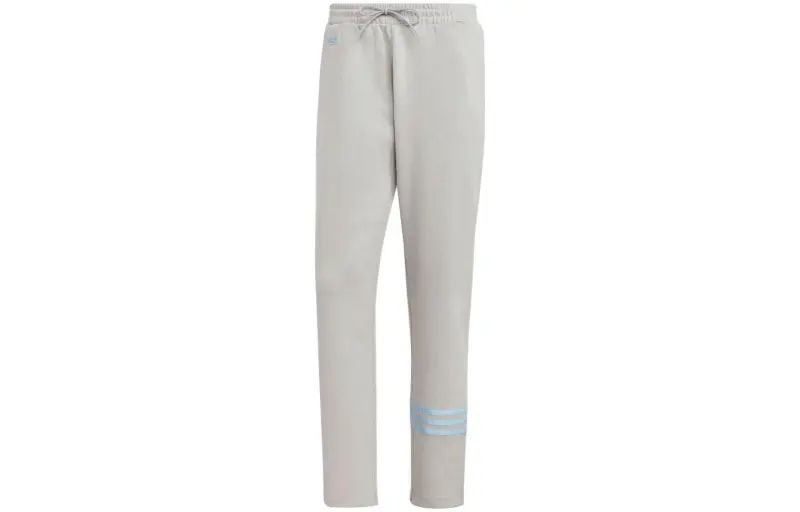 Adidas originals ADICOLOR NEUCLASSICS striped printed elastic mid-rise fitted straight casual pants for men gray
