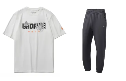Li Ning Casual Sportswear Men's Crew Neck Moderate