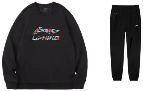 Li Ning Casual Sportswear Men's Crew Neck Moderate