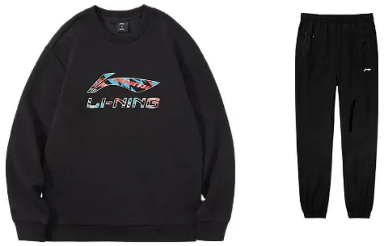 Li Ning Casual Sportswear Men's Crew Neck Moderate