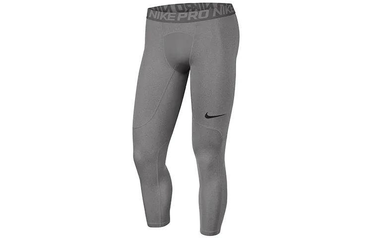 Nike Pro Dri-FIT Men Training Compression Leggings Carbon Gray