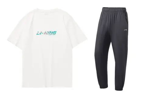 Li Ning Casual Sportswear Men's Crew Neck Moderate