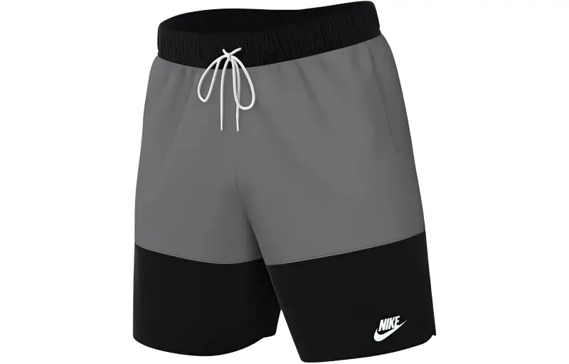 Nike Casual Shorts Men's Black Gray Color Moderate