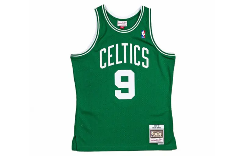 Mitchell & Ness NBA SW Fan Edition 07-08 Season Boston Celtics Rajon Rondo No. 9 Comfortable Sports Breathable Basketball Vest Unisex Green