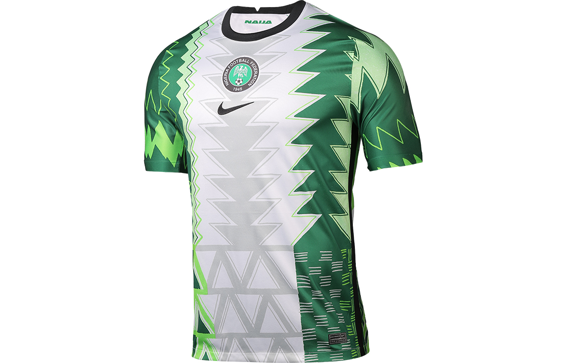Nike Breathable quick dry retro football white short sleeve T-shirt