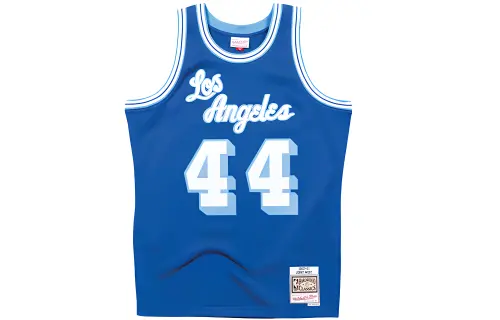 Mitchell & Ness Retro Sports SW Fan Edition 1960-61 Season Los Angeles Lakers West No. 44 Basketball Vest Men's Royal Blue
