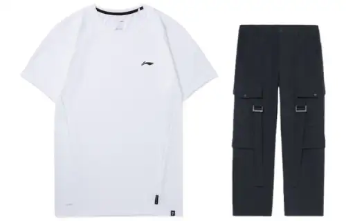 Li Ning Casual Sportswear Men's Crew Neck Moderate