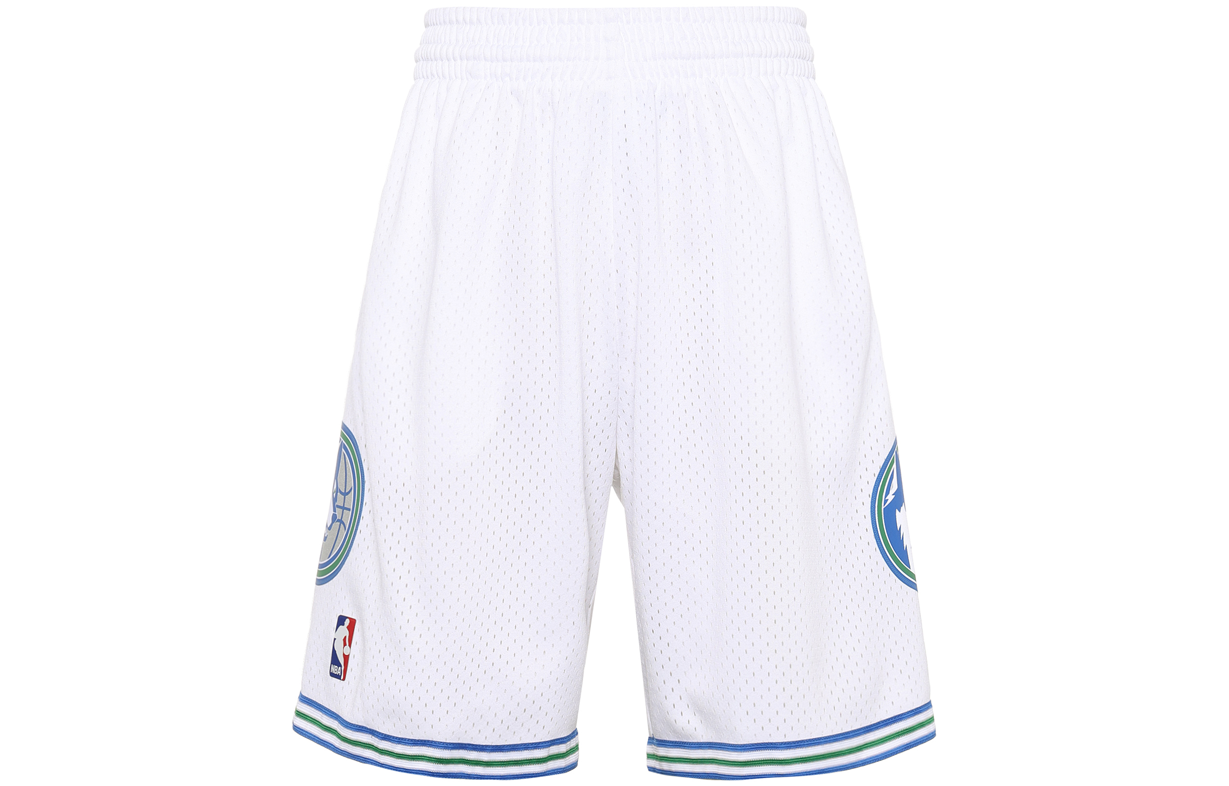 Mitchell Ness Basketball Shorts Unisex White Thin Straight Fit Pants