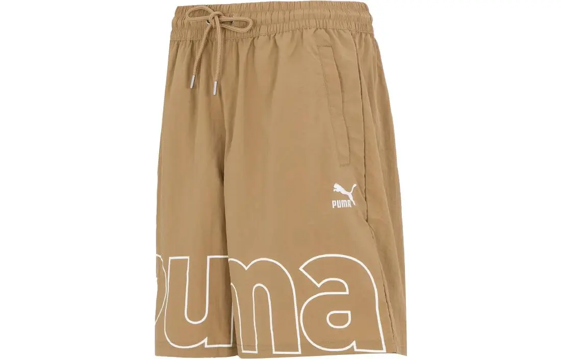 PUMA Casual Shorts Men's Khaki Moderate