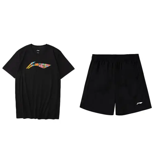 Li Ning Casual Sportswear Men's Crew Neck Moderate