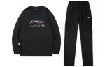 Li Ning Casual Sportswear Men's Crew Neck Thickened And Fleece Lined