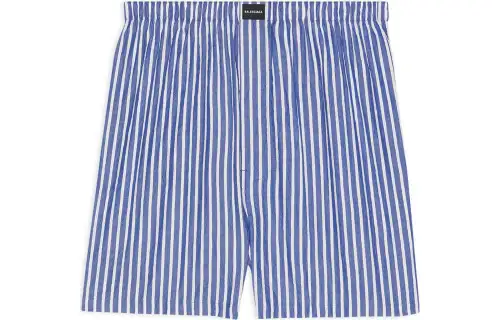 Balenciaga Casual Shorts Men's Blue Moderate