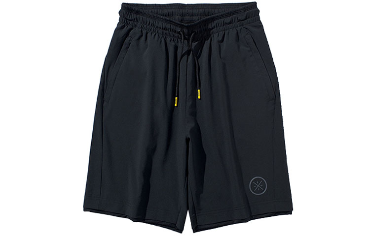 Li Ning, basketball sports black shorts, mid rise, loose fit