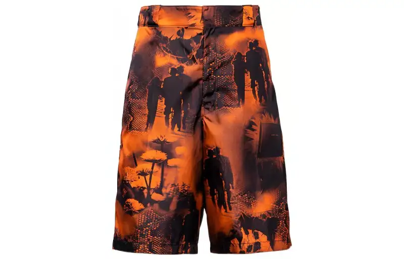 PRADA Casual Shorts Men's Orange Moderate