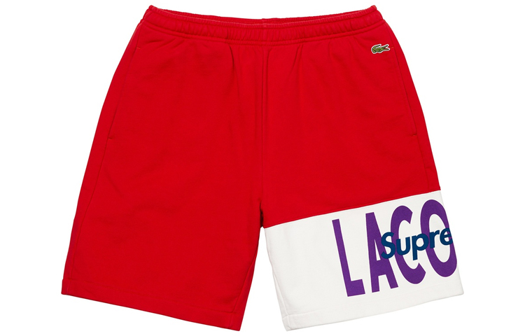 Supreme Lacoste Logo Panel Sweatshort