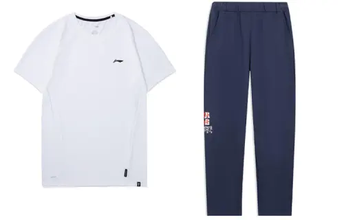 Li Ning Casual Sportswear Men's Crew Neck Moderate