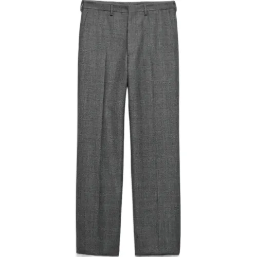PRADA Houndstooth Wool Trousers