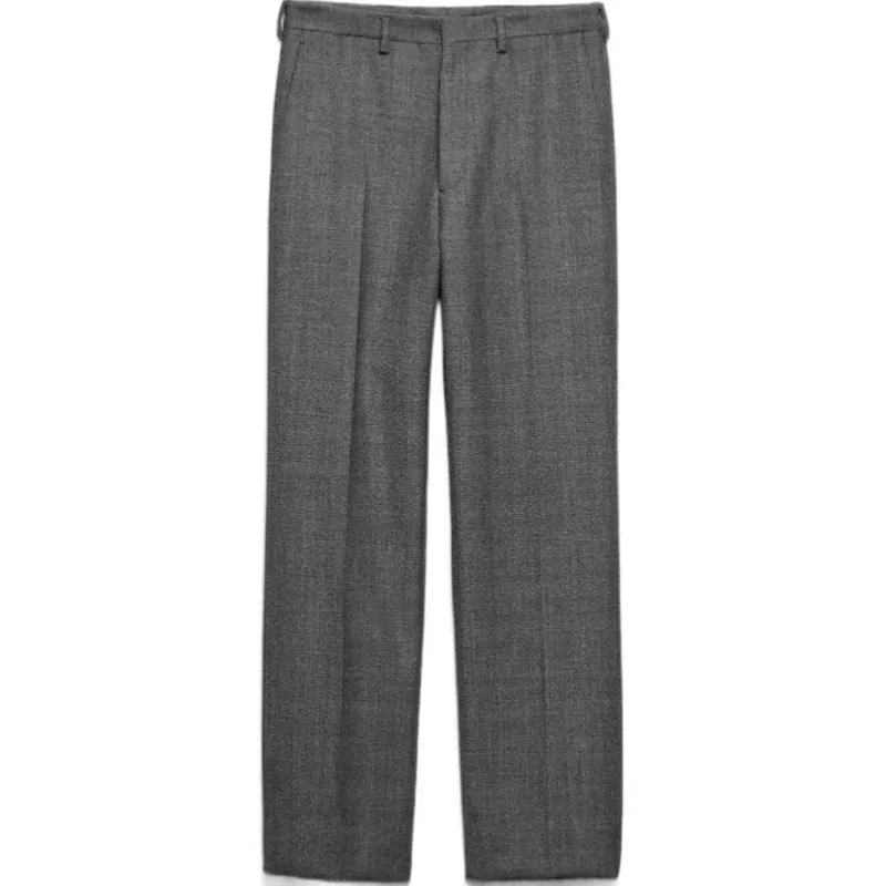 PRADA Houndstooth Wool Trousers