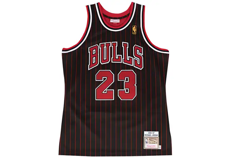 Mitchell & Ness Chicago Bulls NBA AU Player Edition 1996-97 Season Michael Jordan No. 23 Retro Comfortable Sports Basketball Vest Unisex Black