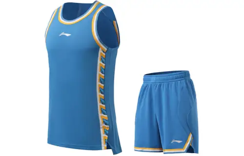 Li Ning Sports Basketball Collection Basketball Suit Men's Beijing Blue