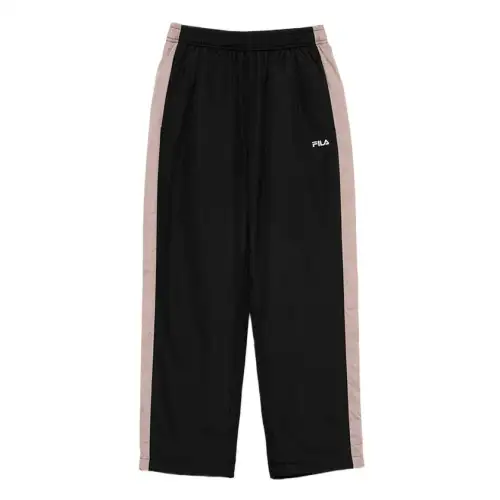 FILA Casual Pants Unisex Black Moderate Straight Fit Pants