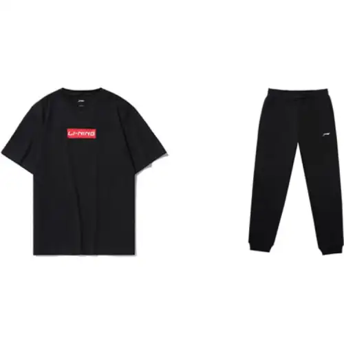 Li Ning Casual Sportswear Men's Crew Neck Moderate