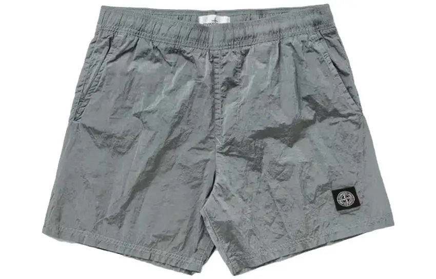 STONE ISLAND Casual Shorts Men's Silver Gray