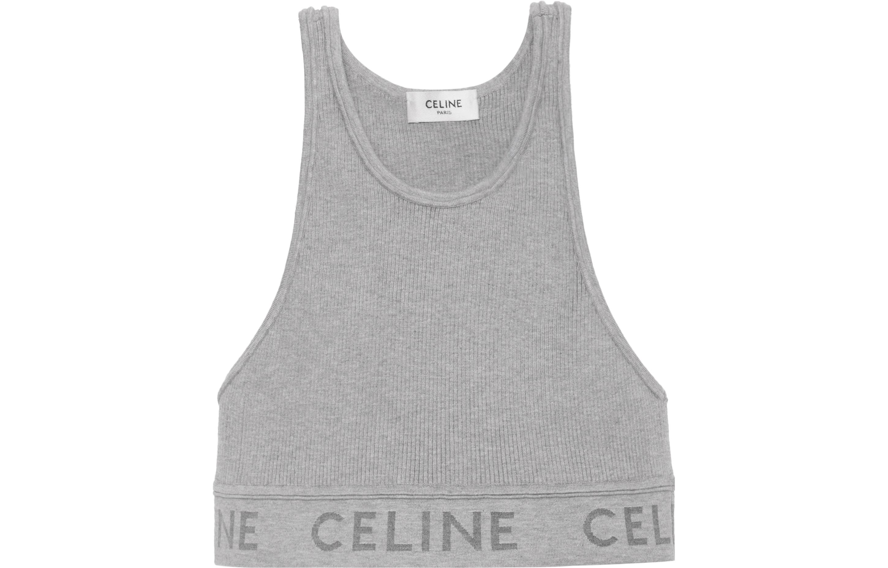 Женская майка CELINE (серая)