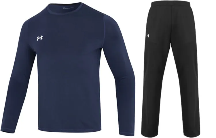 Under Armour Casual Sportswear Sets Men's Crew Neck Moderate