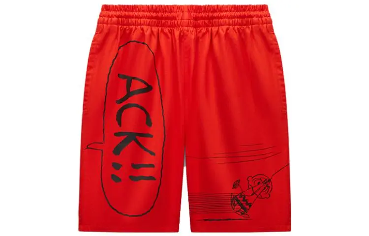 Converse Casual Shorts Men's Red Moderate