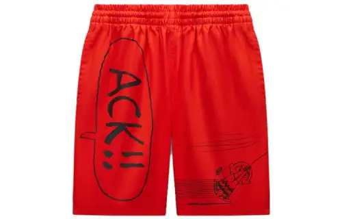 Converse Casual Shorts Men's Red Moderate