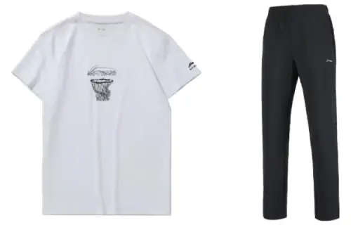 Li Ning Casual Sportswear Men's Crew Neck Moderate