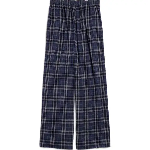 Balenciaga SS25 Casual Pants Regular Fit Men's Marine Blue